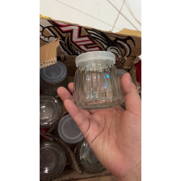 Hũ Thủy Tinh Sọc Làm Sữa Chua 100ml, Hũ Lọ Yaourt, Lọ Pudding, Hủ Làm Sữa Chua, Caramen