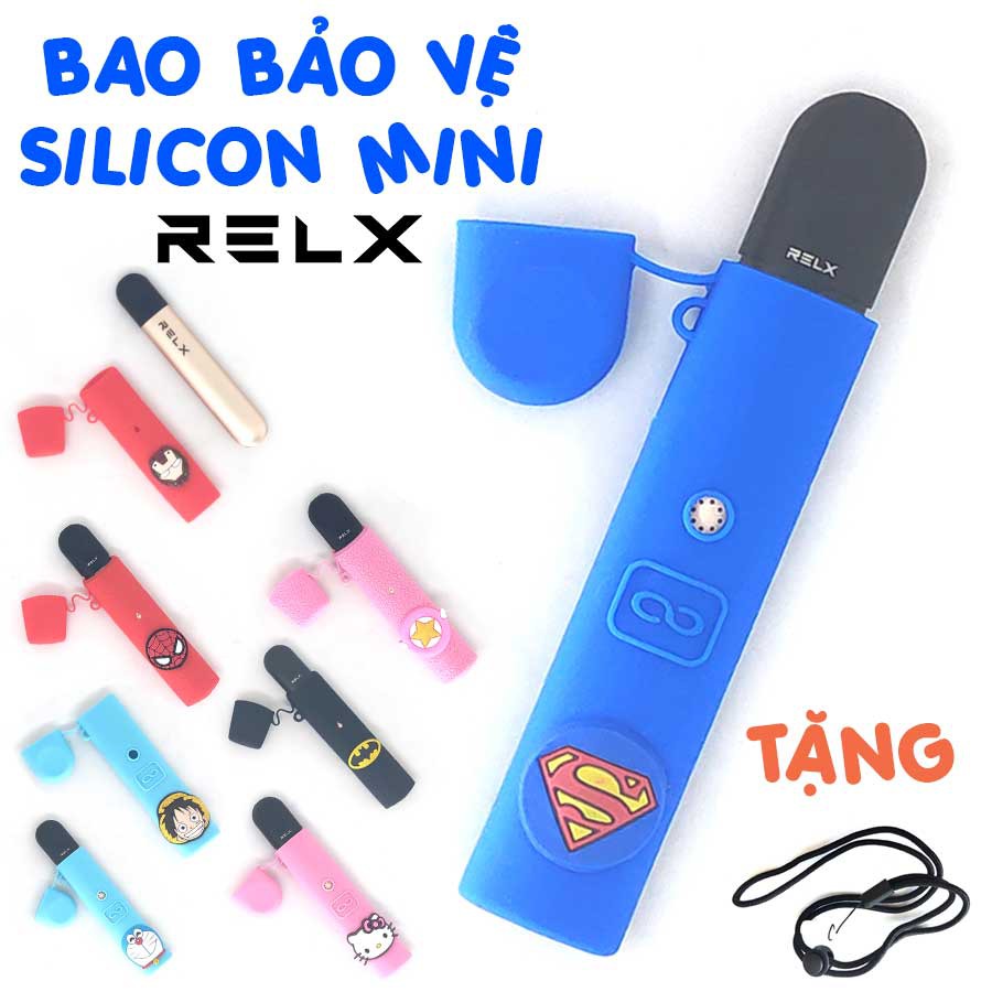 Bao bảo vệ điện thoại relx Infinity silicon chống sốc phiên bản sup siêu kute tặng kèm dây đeo có clip thực tế