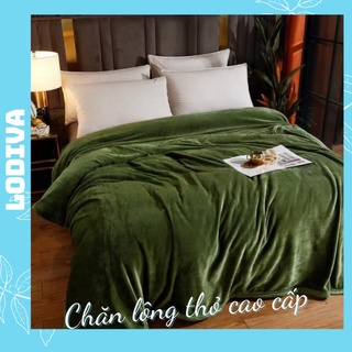 Chăn lông thỏ đại hàn dày muji xuất nhật cao cấp LODIVA CLT01