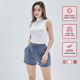 Áo Ba Lỗ Cổ 3cm Croptop Nữ BUSY Rayon Cao Cấp Co Giãn Ôm Sát BL12C