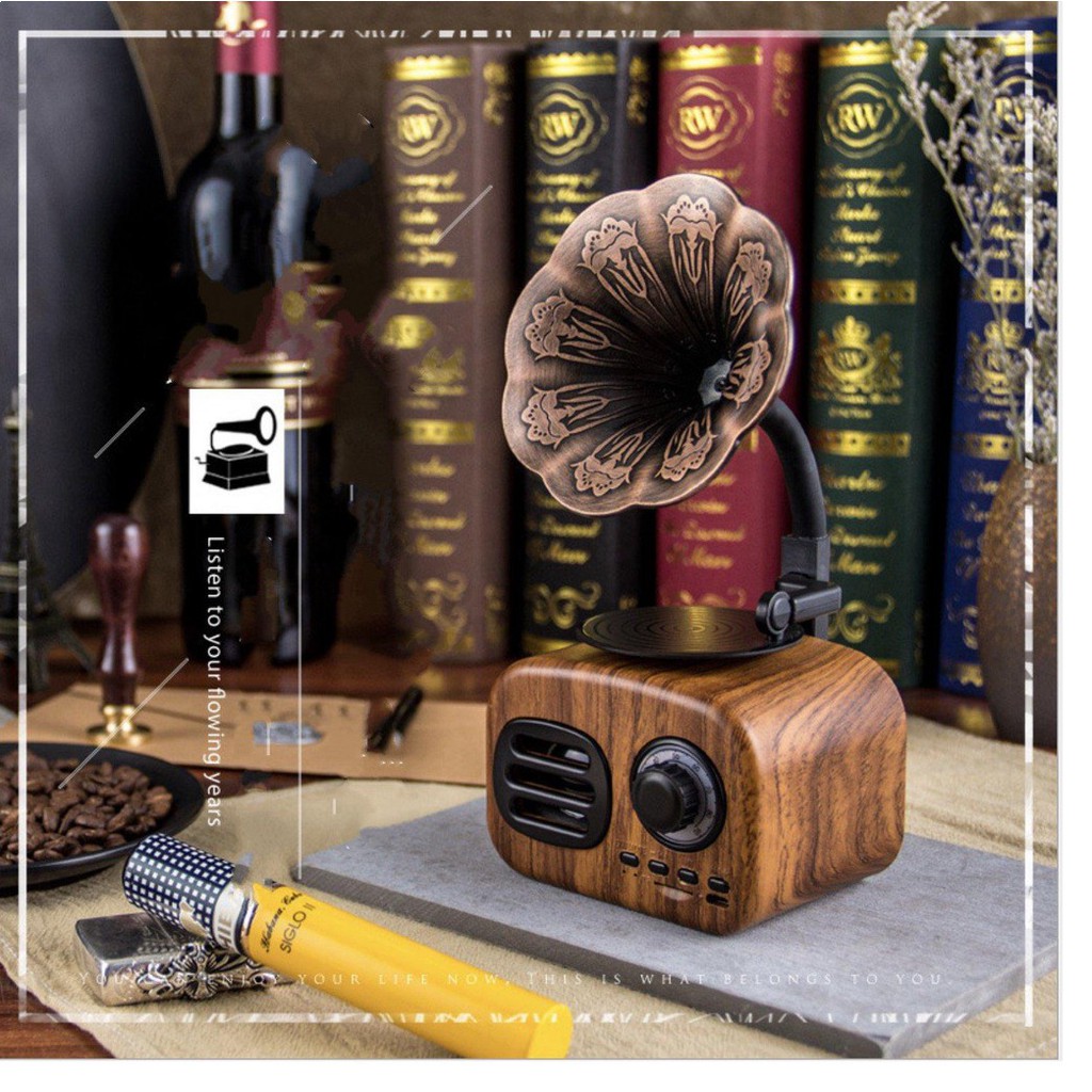 Loa nhạc hoài cổ 5.0 Music Apollo (Nâu sậm)