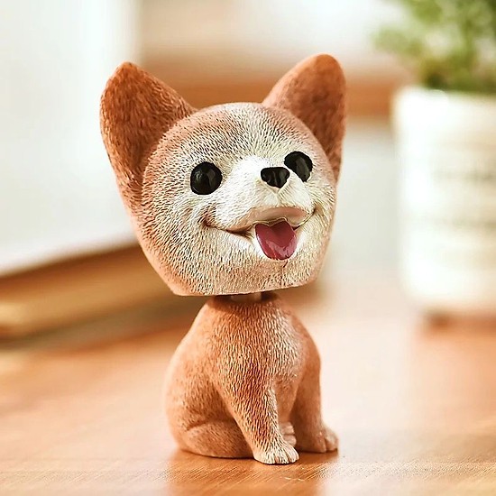 Tượng Chó Cute Lắc Đầu Để Ô Tô Trang Trí