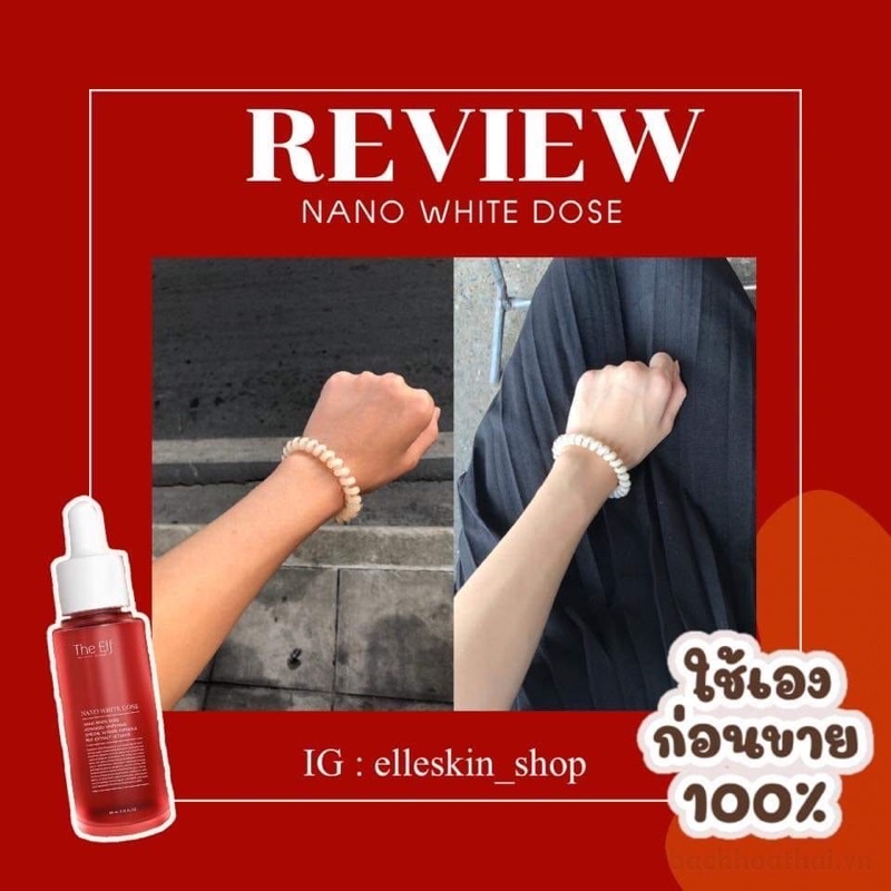 Serum kích trắng giảm thâm The Elf Nano White Dose Serum