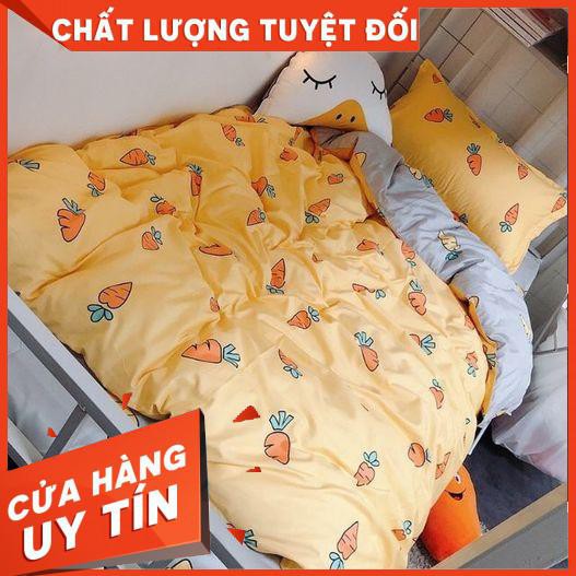 Bộ Cotton Poly Cà Rốt vàng xám