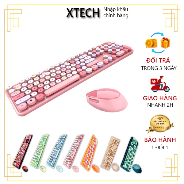 Combo bàn phím chuột không dây MOFii Sweet chính hãng có sẵng