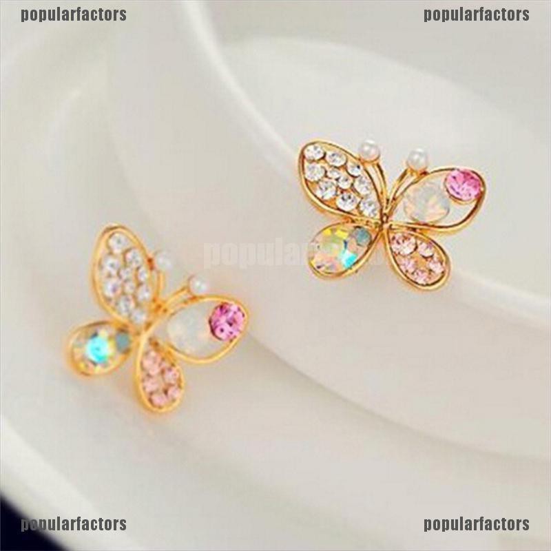 Khuyên Tai Hình Bướm Đính Đá Thời Trang