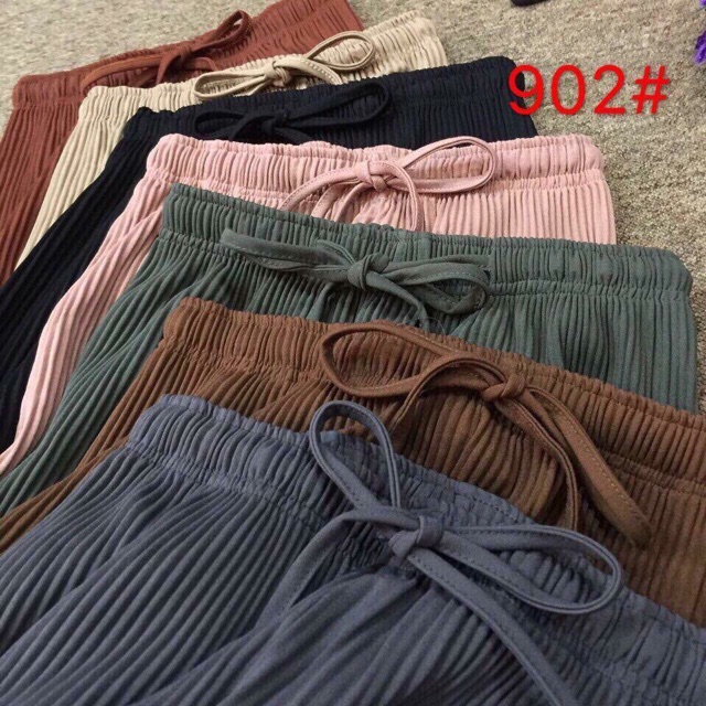Quần ống rộng nhăn hàng Quảng châu(#902)_Xưởng May Quang Anh