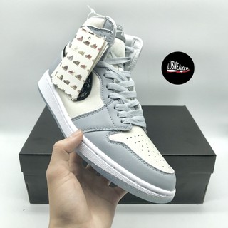 Giày jordan cổ cao xám 💥full box bill💥 giầy thể thao nam nữ, giày sneaker nữ
