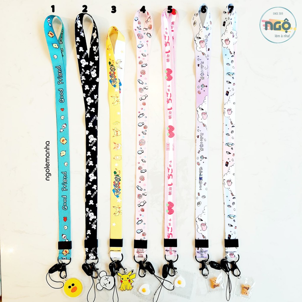 [Ảnh Thật] 17 Mẫu Dây Đeo Hoạt Hình Kèm Phụ Kiện Đáng Yêu | BigBuy360 - bigbuy360.vn