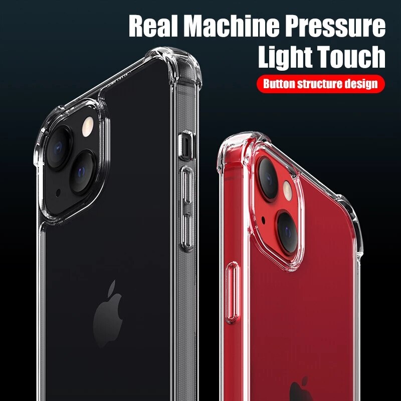 Ốp điện thoại silicon trong suốt chống sốc 1.5mm cho iPhone 6 6s 7 8 6 6s + 7 8 + 11 12 13 pro max 13 mini x xs max xr