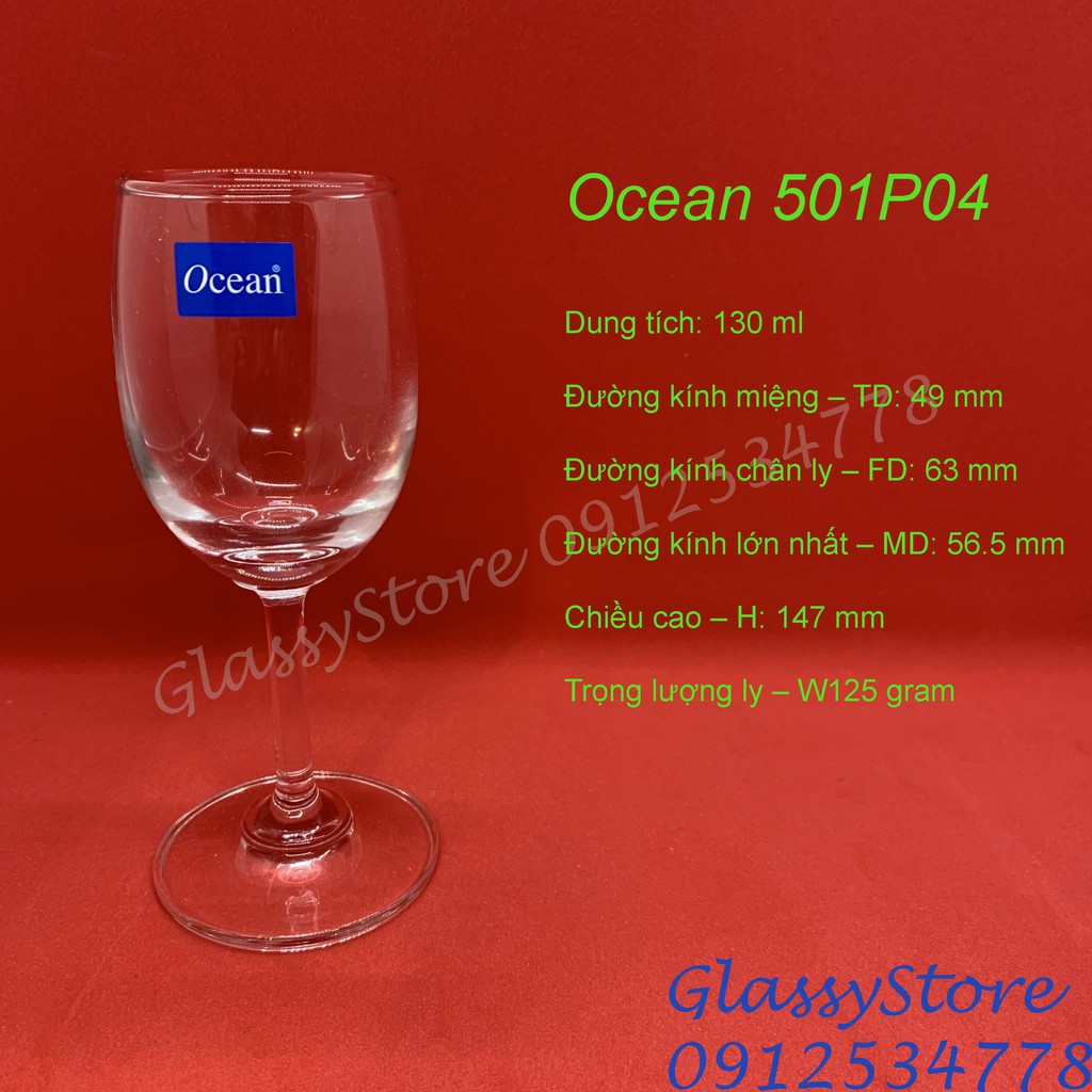 Ly (cốc) rượu vang thủy tinh Ocean Classic Sherry – 1501P04 – 130ml (Hàng nhập khẩu Thái Lan chính hãng)