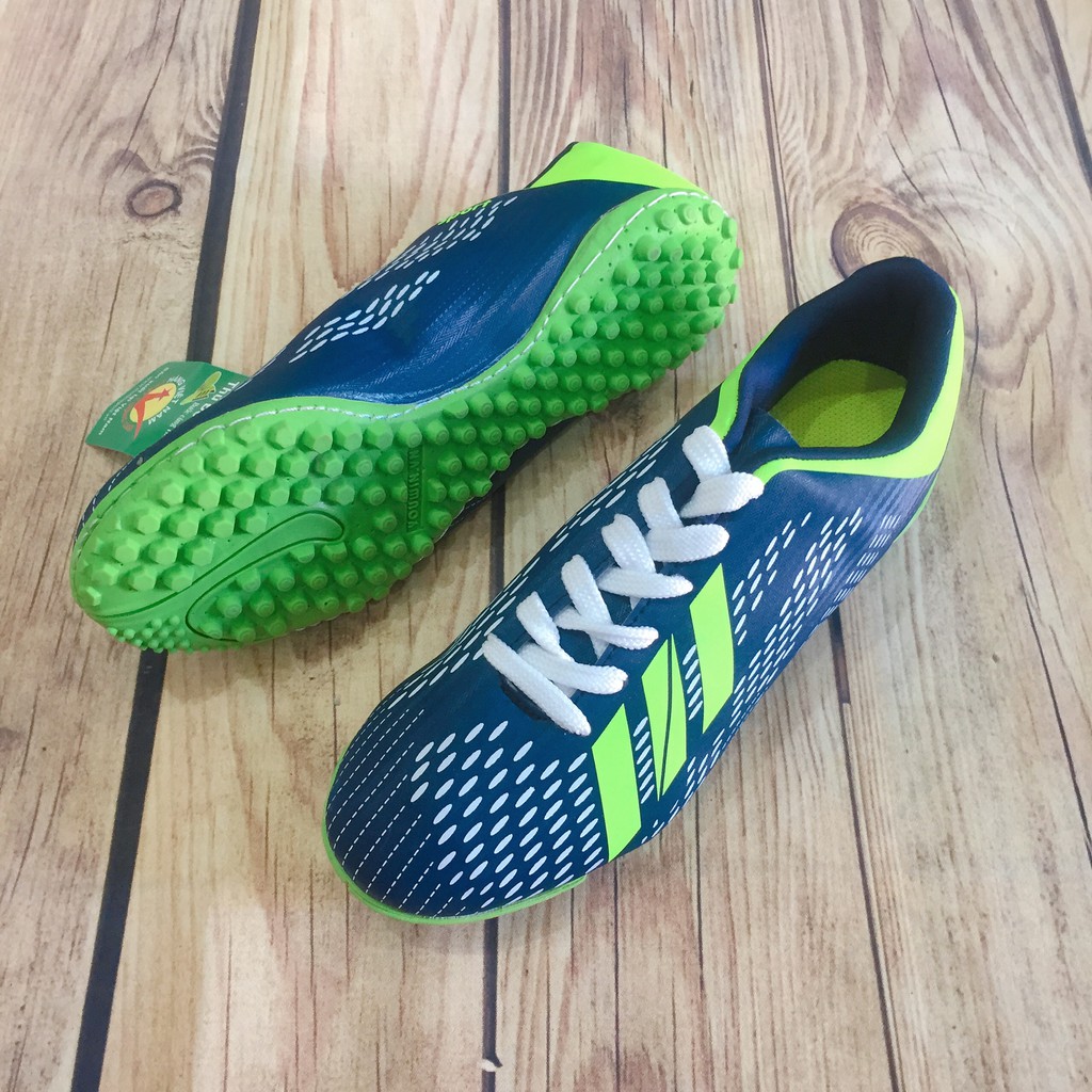 giày bóng đá đủ size lớn nhỏ 32-43,giày đá banh sân cỏ  màu xanh than may đế(chất store)