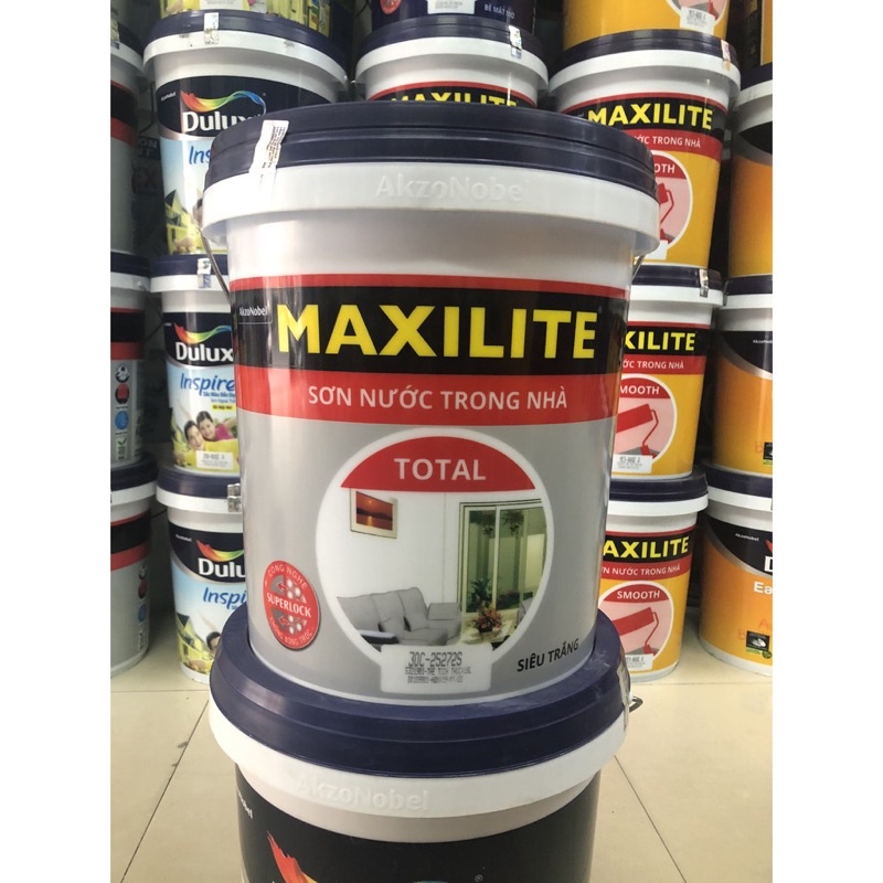 Sơn nội thất Maxilite Total siêu trắng - thùng 18L