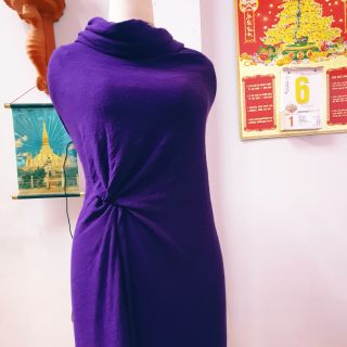 Vải cotton len màu tím huế ,120k một kg
