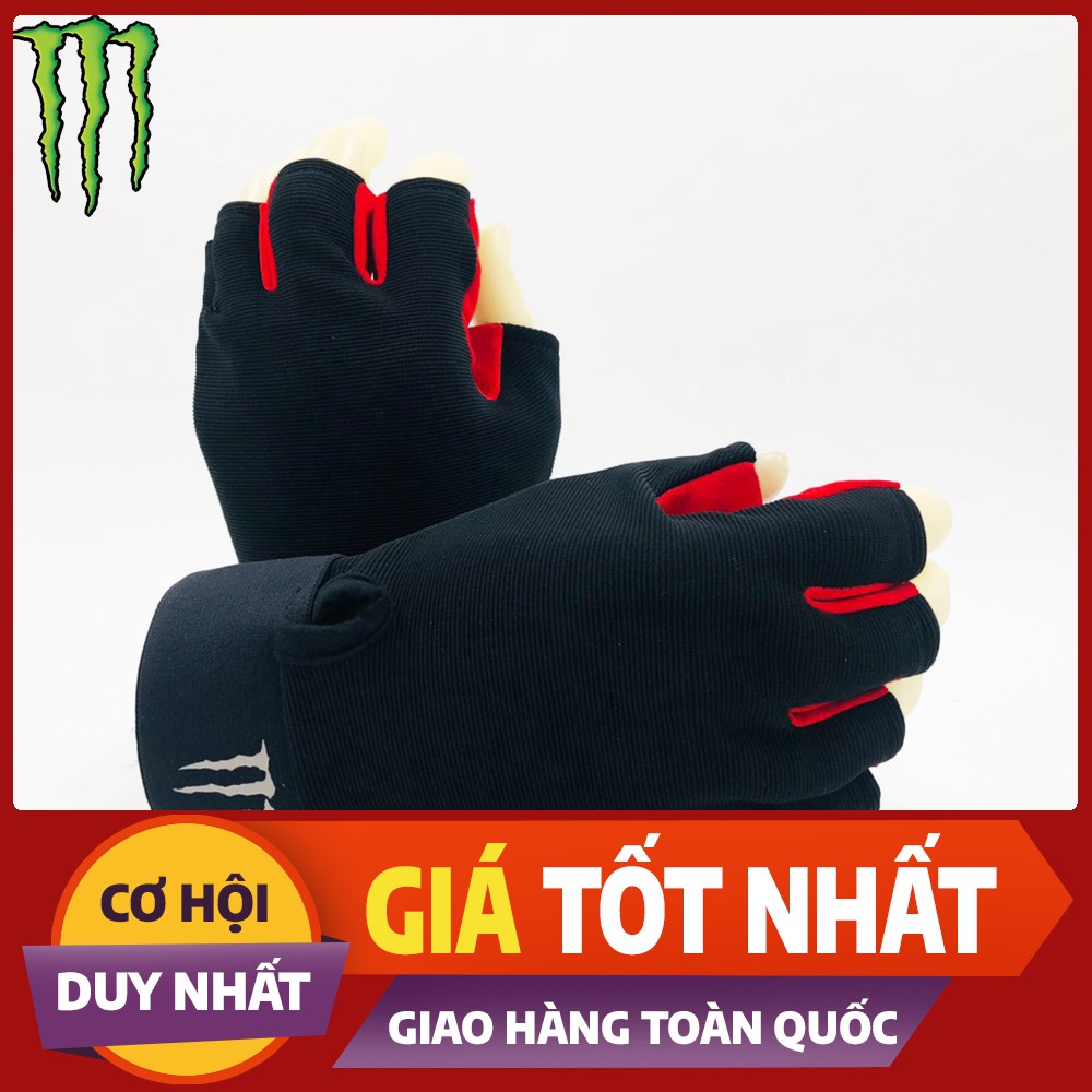 [HOT] Găng Tay Monster Cụt Ngón ⚡ FREESHIP ⚡ Phiên Bản Cao Cấp 2020 [ẢNH THẬT]