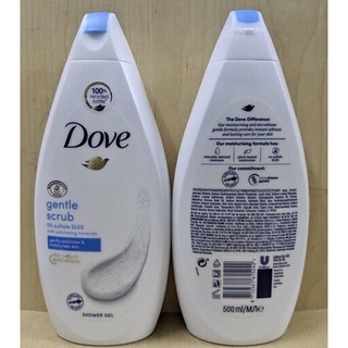 Sữa tắm hạt tẩy tế bào chết dove gentle scrub shower gel 500ml Đức