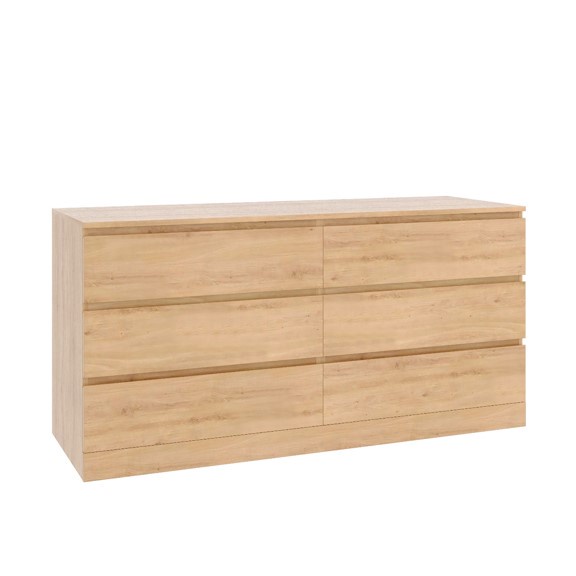 Tủ Đựng Đồ 3 Tầng 6 Ngăn Kéo Dra_002, 160x48x78cm, Hàng Cao Cấp
