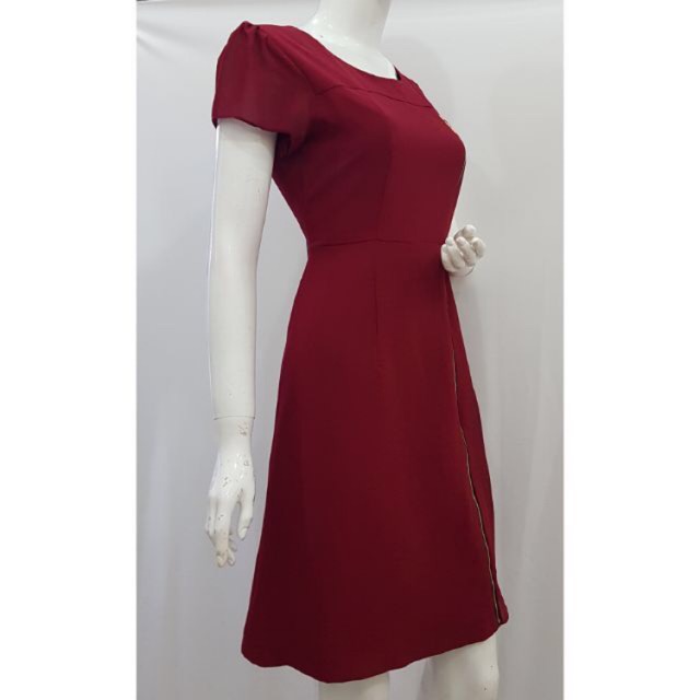 Zerasy - Đầm bigsize (XL 2XL 3XL) phối dây kếo xếp ly che bụng tôn dáng