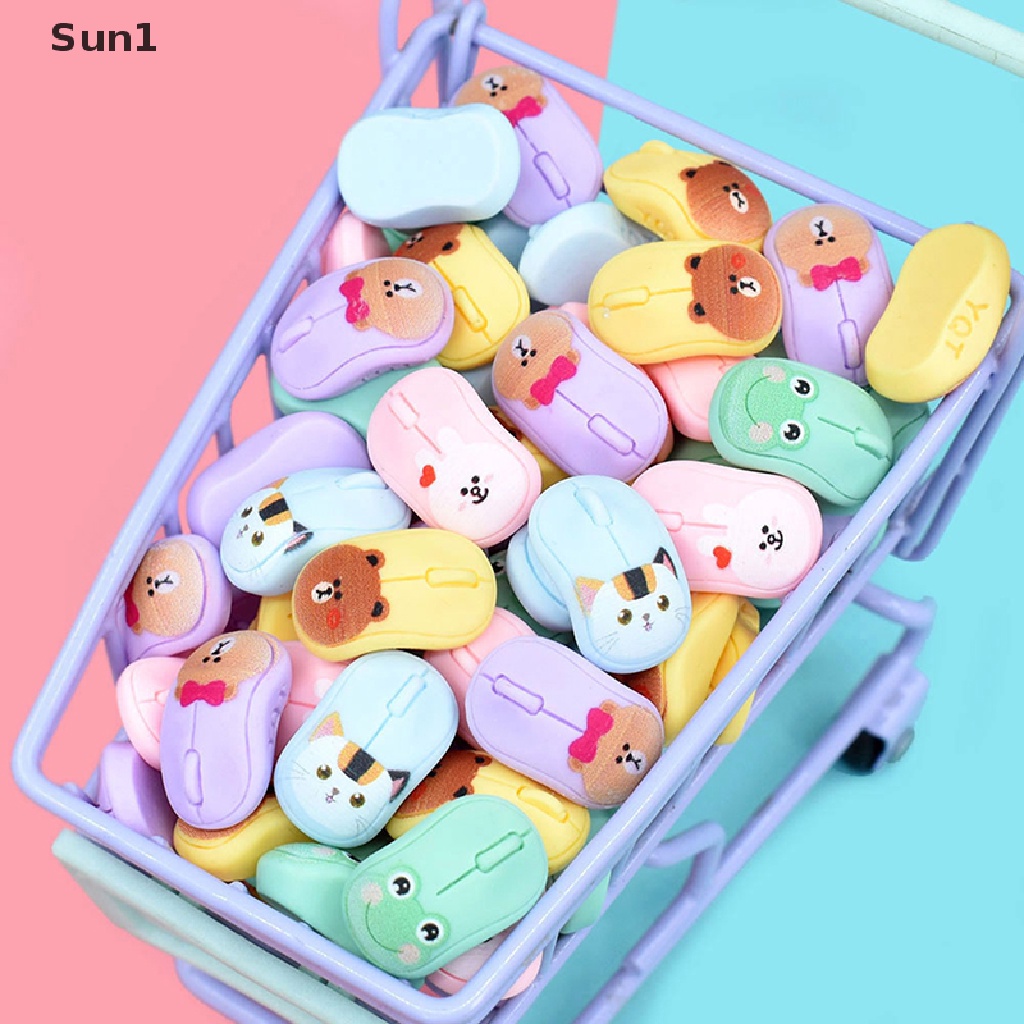 Set 5 Kẹp Tóc / Ốp Điện Thoại Hình Chuột Mini Tỉ Lệ 1: 12 Trang Trí Nhà Búp Bê