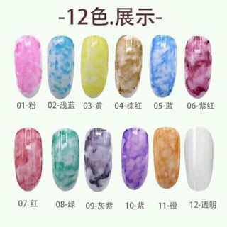 Set cồn loang cherry trang trí móng nghệ thuật