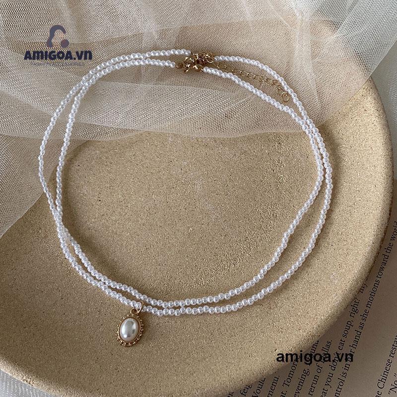 ✨✨Vòng cổ choker ngọc trai phối mặt hình bướm thời trang Hàn Quốc cho nữ