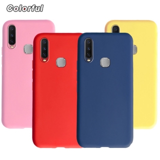 Ốp Lưng Màu Trơn Đơn Giản Cho Vivo Y12 1904 Y17 1901 Y15 2020