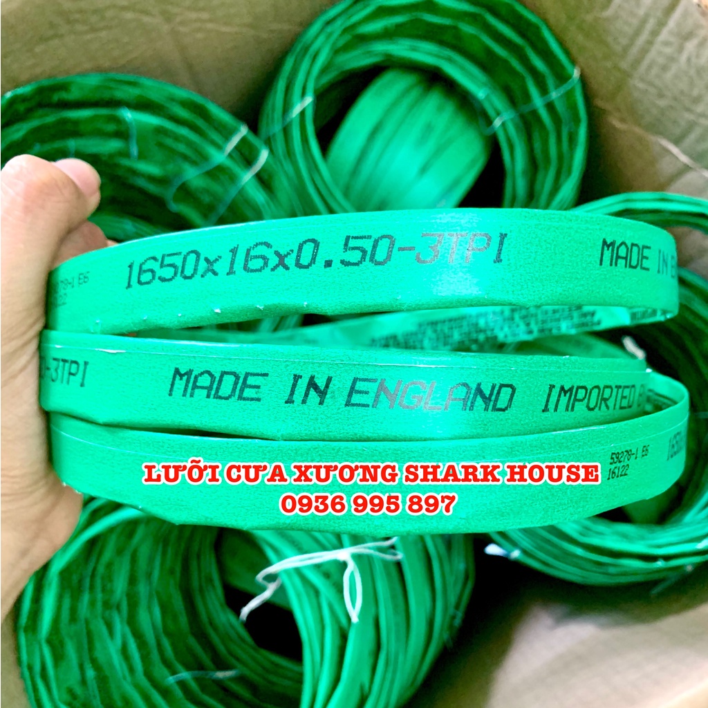 Combo 10 Lưỡi cưa xương Anh Quốc loại tốt, năng suất cao, nhiều size - Dùng cho máy cưa xương, thịt, cá đông lạnh