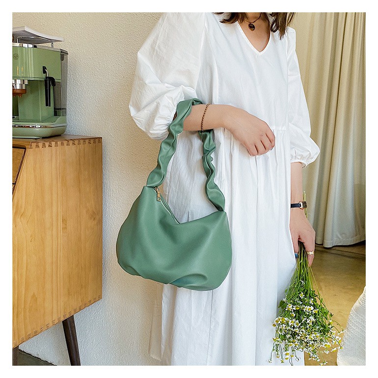 Túi đeo vai da nữ đầm tiệc Quai nhúm tiểu thư NN036 Shalla