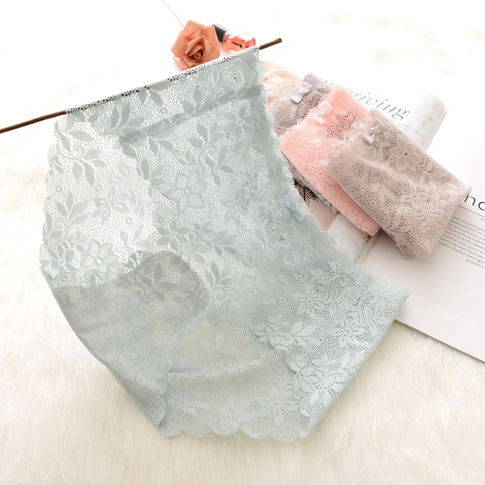 OCEANMAP Quần Lót Ren Hoa Màu Sắc Thanh Lịch
