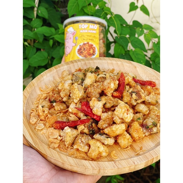 Tóp mỡ mắm tỏi thơm ngon đậm vị 200 gam Đồ Ăn Vặt Sài Gòn Đặc Sản