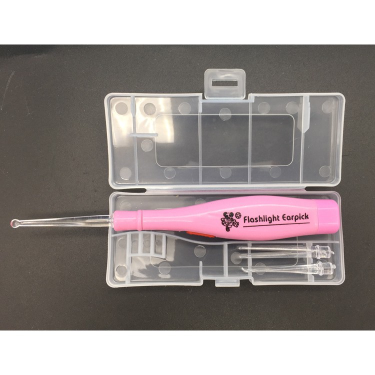 Combo 4 Dụng cụ LẤY RÁY TAI CÓ ĐỀN tiện lợi khi soi cho bé-QATE0130