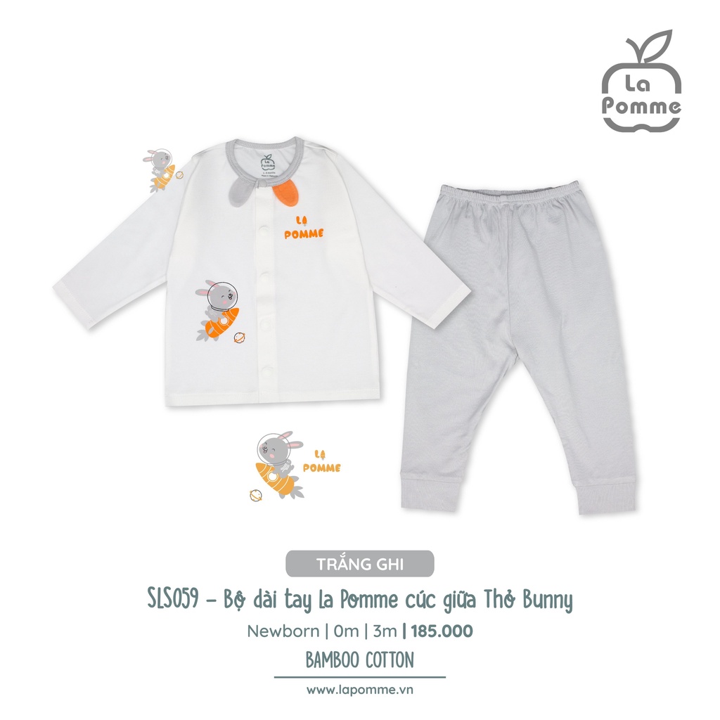 Bộ dài tay sơ sinh La pomme 0m - 6m
