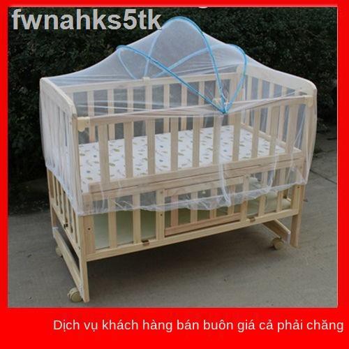 ♂❧Nôi em bé mùng phủ giường em bé phổ thông (vòm tròn) với mùng đứng trẻ em