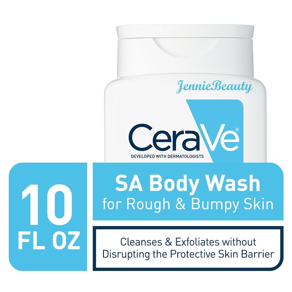 [Hàng USA] Sữa tắm dưỡng ẩm cho da sần, khô ráp CeraVe SA Body Wash for Rough and Bumpy Skin (296ml)