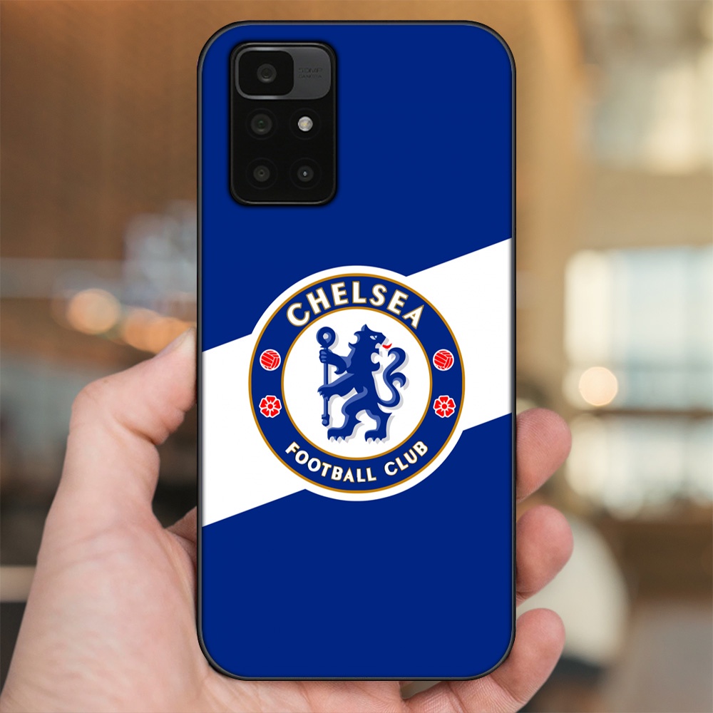 Ốp lưng Xiaomi Redmi 10 viền đen in hình Chelsea FC