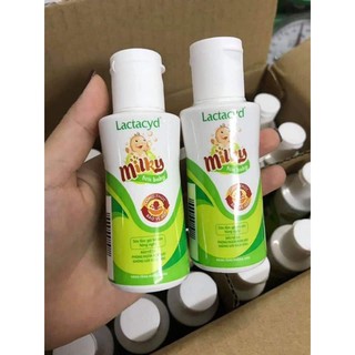 Sữa tắm gội Lactacyd milky 60 ml - Sữa tắm Lactacyd milky ngừa rôm sảy cho bé