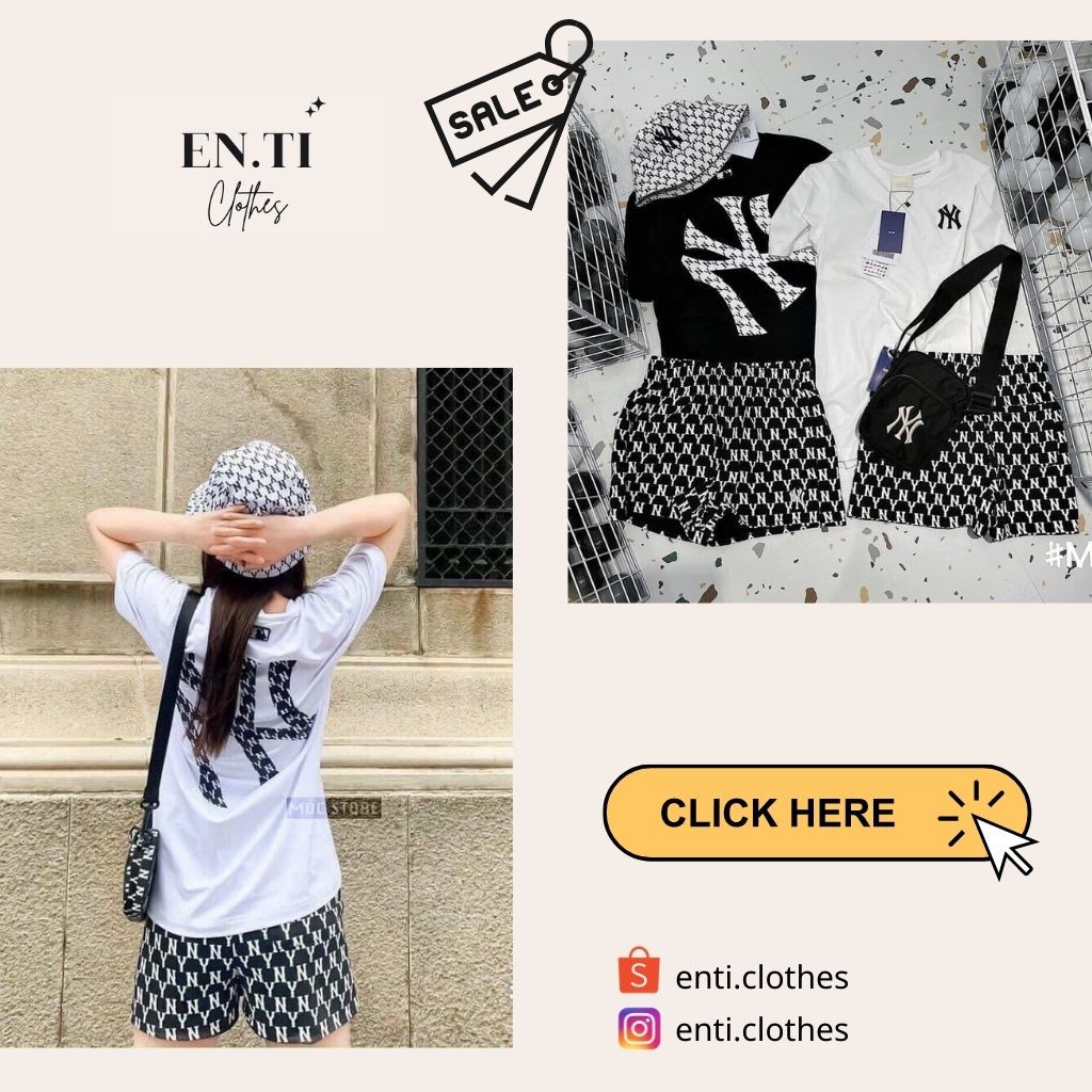 Áo Thun In Hình N.Y Dáng Unisex Cực Hot - Tặng Kèm Quần Họa Tiết N.Y Siêu Đẹp