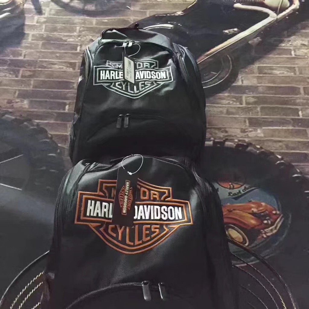 Túi đựng mũ bảo hiểm Harley Davidson Du lịch laptop Xe đạp Túi có thể điều chỉnh Ba lô Trường học