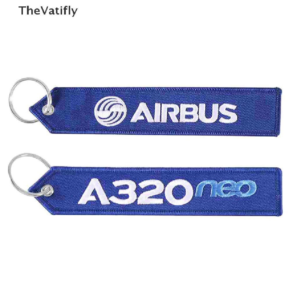 Móc Khóa Điện Thoại / Chìa Khóa Thêu Hình Máy Bay Airbus A320
