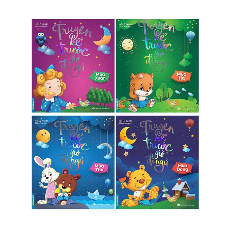 Sách - Combo Truyện kể trước giờ đi ngủ 4 mùa ( Mùa Xuân , Mùa Hạ , Mùa Thu , Mùa Đông)