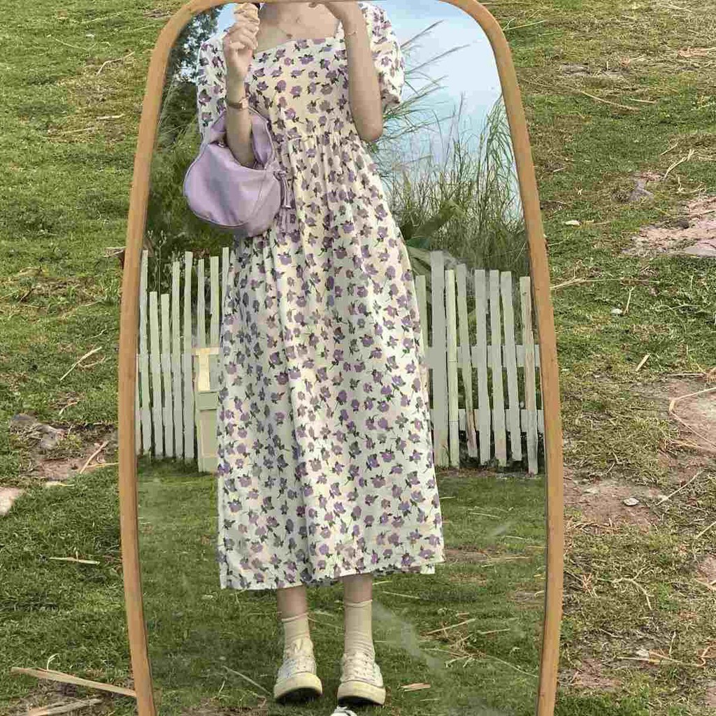 Váy Đầm Hoa Dáng Baby Doll Bánh Bèo Sang Chảnh Nữ Tính Phong Cách Hàn Quốc Cao Cấp DOLL | BigBuy360 - bigbuy360.vn