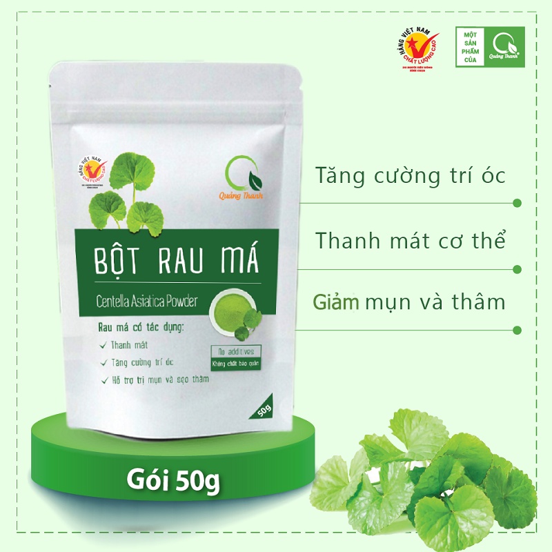 [Mã BMBAU50 giảm 7% đơn 99K] Bột rau má nguyên chất sấy lạnh Quảng Thanh (100g)