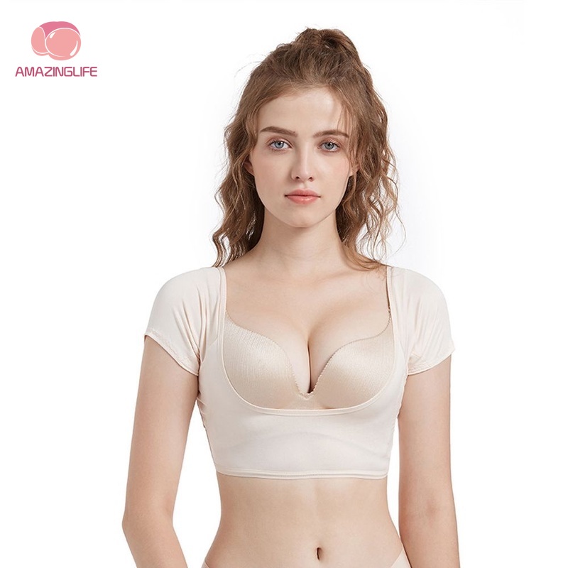 [Amazinglife] Áo Sát Nách Lưới Thoáng Khí Thấm Hút Mồ Hôi Nhanh Khô Vô Hình Có Đệm Chống Mồ Hôi Có