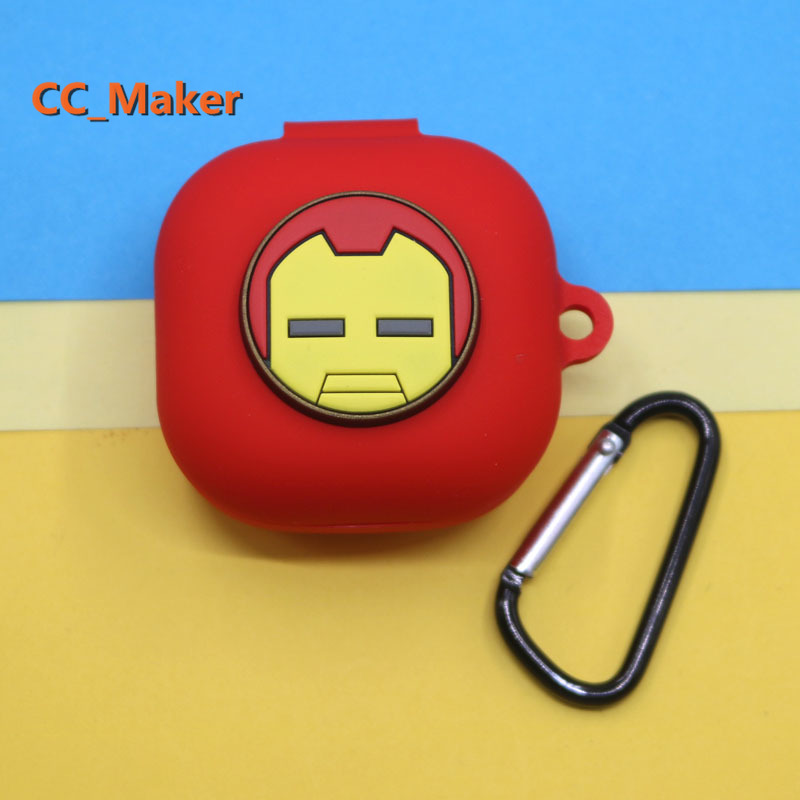 Vỏ bọc bảo vệ hộp sạc tai nghe Samsung Galaxy Buds Live bằng silicone dẻo họa tiết marvel/ starbucks | BigBuy360 - bigbuy360.vn