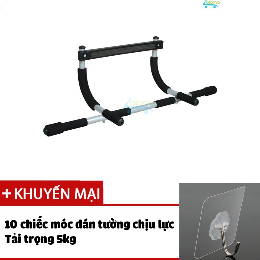 XÀ ĐƠN GĂN CỬA TẬP GYM ĐA NĂNG NHIỀU ĐỘNG TÁC IRON GYM - TẶNG 10 MÓC DÀN TRONG CHỊU LỰC