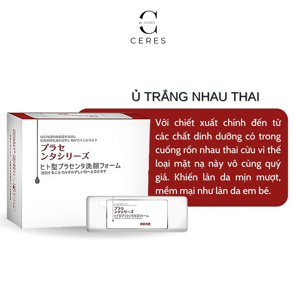 Ủ trắng nhau thai face da mặt - tinh chất dưỡng trắng da nhật placentex extract