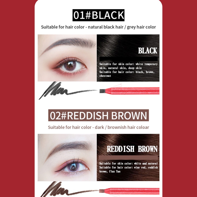 Bút Kẻ Lông Mày Chống Nước Lâu Phai Tiện Dụng