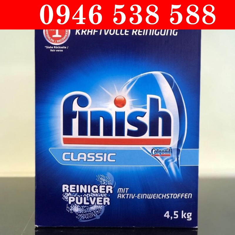Finish Classic Dishwasher Powder Detergent 4.5kg - Bột tẩy rửa làm sạch chén bát Finish 4.5kg