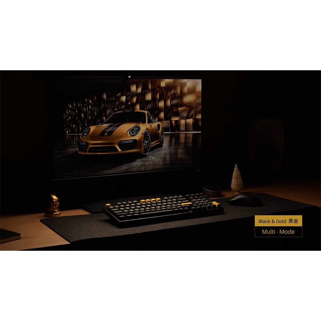 Bàn Phím Cơ AKKO 3098B Multi-Modes Black Gold- Bảo Hành Chính Hãng