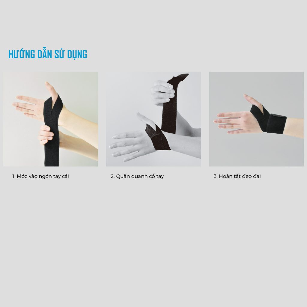 Đai cố định cổ tay BONBONE WRIST BANDAGE giúp cố định vị trí khớp ở cổ tay [Made in Japan]